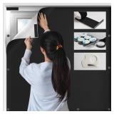 BKSAI Blackout Window Cover No Drill Cuttable 100% Black Out Windows Film Room Darkening Shades Traceless Removeable 57x79 inch New