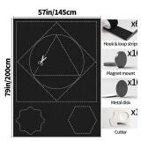 BKSAI Blackout Window Cover No Drill Cuttable 100% Black Out Windows Film Room Darkening Shades Traceless Removeable 57x79 inch New