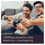 NETGEAR WiFi Router (R6120) - AC1200 Dual Band Wireless Speed (up to 1200 Mbps) | Up to 1200 sq ft Coverage & 20 Devices | 4 x 10/100 Fast Ethernet and 1 x 2.0 USB Ports