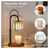 Lukasa Candle Warmer Lamp with Timer, Dimmer Adjustable Height, Birthday Gifts for Women Men, Mother