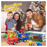 SnapGlowz Toddler Toys 2-3, Dinosaur Play Sets for Kids 3-5 Remote Control Cars for 1-3 Toddler Car with Light & Music Dinosaur Toys for Kids 2-4 Sensory Birthday Gifts for Boys 3-5