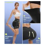 CAMPSNAIL 4 Pack Biker Shorts for Women High Waist - 5\"/8\" Tummy Control Soft Athletic Yoga Workout Running Gym Shorts