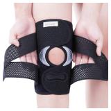 Galvaran Professional Knee Brace for Women & Men Breathable Knee Support with Side Stabilizers, Adjustable knee brace for Meniscus Tear, ACL, MCL Arthritis Knee Pain Relief,Injury Recovery