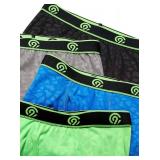 C9 Champion boys Lightweight Performance Embossed Boxer Briefs, New Hardware Gray, Extreme Green, Awesome Blue, New Ebony, Large US