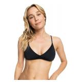 Roxy womens Classics Solid Beach Classics Athletic Tri Top, Anthracite, X-Small US