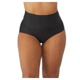 Maidenform womens Tame Your Tummy Shaping Lace With Cool Comfort Dm0051 Shapewear Briefs, Black, Small US