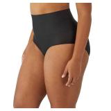 Maidenform womens Tame Your Tummy Shaping Lace With Cool Comfort Dm0051 Shapewear Briefs, Black, Small US