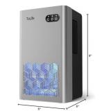 ToLife Dehumidifiers for Home 95 OZ Water Tank, 1000 sq.ft Dehumidifier for Basement Bedroom Bathroom with Auto Shut Off 7 Colors LED Light, Silver
