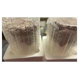 PHOSPHOR 6 PCS Ribbed Glass Candle Holder, Cylinder Candle Holders for Pillar Candles, Clear Glass Hurricane Candle Holders 6