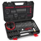 Premium Pin Punch Hammer Set:  Punch Set and Hammer with Bench Block, Steel Roll Pin Punch Set, Pin Punches with Replaceable Face Hammer, Mechanical Repair Tool for Maintenance MAY BE MISSING PARTS