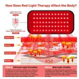 Red Light Therapy Belt, Infrared Light Therapy for Body, Wearable Wrap with Timer for Back Shoulder Waist Muscle Pain Relief, Improve Joint Inflammation, Red Light Therapy for Body
