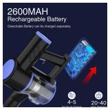 Coolwill Cordless Vacuum Cleaner, 4-in-1 Vacuum Cleaners for Home, Handheld Vacuum Cleaner with 40 mins Runtime, Stick Vacuum for Apartment, Carpet, Black 1 Battery MAY BE MISSING PARTS