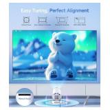 Magcubic Mini Projector with WiFi 6 and Bluetooth 5.4, Portable Projector 4K support, 5w Soundbase Speaker, Auto Vertical Keystone 180Â°Rotatable Smart Proyector for Movie Home Outdoor