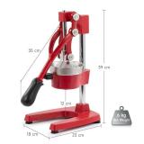 CO-Z Manual Citrus Juicer, Professional Orange and Lemon Juice Maker, Easy to Clean, Red