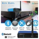 BluDento BLT-2 Hi-Fi Bluetooth 5.1 Audio Receiver,aptX HD,AAC,Audiophile TI DAC for RCA Output, Enhanced Working Range,Coaxial & Optical Outputs