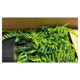 Juxdp 21\" Artificial Ferns Plants Topiary - 2 Set for Front Porch Decoration,Fake Boston Fern Potted Plants Faux Greenery Bush UV Resistant for Outdoor Indoor Door Garden Farmhouse Home Decor (Green)