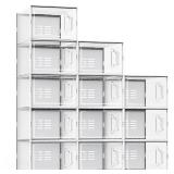 SEE SPRING X-Large Shoe Storage Box Fit Size 11, Clear Plastic Stackable Shoe Organizer for Closet, Space Saving Sneaker Shoe Rack Containers Bins Holders for Entryway, Under Bed, 12 Pack Clear