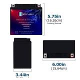 Mighty Max Battery YTX14L-BS -12 Volt 12 AH, 200 CCA, Rechargeable Maintenance Free SLA AGM Motorcycle Battery