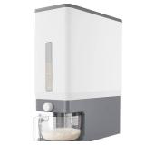 Lifewit Rice Dispenser 25 Lbs(11.3kg), Rice Storage Container Sealed Moisture Proof with Measuring Cup for Kitchen Pantry Household, BPA-Free, 1 Pack