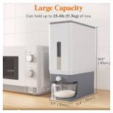 Lifewit Rice Dispenser 25 Lbs(11.3kg), Rice Storage Container Sealed Moisture Proof with Measuring Cup for Kitchen Pantry Household, BPA-Free, 1 Pack