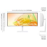 Retails for $400! SAMSUNG 34 ViewFinity (S65TC) Series Ultra-WQHD 1000R Curved Computer Monitor, HDR10, 100Hz, AMD FreeSync, Thunderbolt 4, Height Adjustable Stand, Built-in Speakers, Eye Care, LS34C6