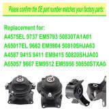 Retails for $163! Engine Motor Mount Compatible with 2011-2016 Odyssey 3.5L Touring Elite Replacement for A4587 A65057 A4575EL A65017EL Set of 4