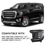 Retails for $338! Full LED Headlight Assembly Set for 2021 2022 2023 GMC Yukon/Yukon XL SLE/SLT OEM Headlamp Replacement LH (Right/Passenger Side)