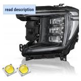 Retails for $338! Full LED Headlight Assembly Set for 2021 2022 2023 GMC Yukon/Yukon XL SLE/SLT OEM Headlamp Replacement LH (Right/Passenger Side)
