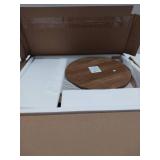 FACTORY SEALED - VASAGLE MAEZO Collection - Side Table, 2-Tier Small Round End Table, Nightstand with Tapered Legs, Curved Transitions, for Small Spaces, Living Room, Bedroom, Rustic Walnut ULET283T41