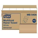 FACTORY SEALED - Tork Multifold Hand Towel White H2, Universal, 100% Recycled Fibers, 16 x 250 Towels, MB540A