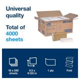 FACTORY SEALED - Tork Multifold Hand Towel White H2, Universal, 100% Recycled Fibers, 16 x 250 Towels, MB540A