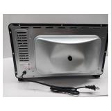APPEARS NEW - Elite Gourmet ETO2530M Double French Door Countertop Toaster Oven, Bake, Broil, Toast, Keep Warm, Fits 12 pizza, 25L capacity, Stainless Steel & Black