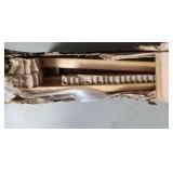 FACTORY SEALED - Baveke Coffee Table Foldable Mid Century Desk TV Stand with Open Storage Shelf Center Table for Living Room Furniture RV No Assembly, Natural (47.24IN)