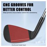 APPEARS NEW - XM-01 Individual Golf Irons or Golf Irons Set - Premium Men Golf Club Iron with Steel Shaft for Right Hand Golfers Stiff Flex (#3 Iron Single, Left)