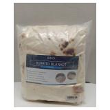 FACTORY SEALED - Joho Burrito Tortilla Taco Blanket 71 inches for Adult Kids, Realistic Tortilla Throw Blanket Funny Gifts for Women Men Teen Boy Girl, Soft Flannel Food Blanket for Christmas Birthday