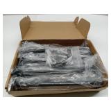 FACTORY SEALED -  Black 12 Pack-10 inch Floating Shelf Bracket, Concealed Shelf Support,Hidden Brackets for Floating Wood Shelves