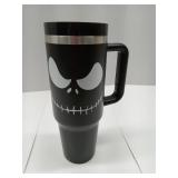 LXDAZSX 40OZ Jack Tumbler Stainless Steel Water Bottle Travel Mug Iced Coffee Cup with Handle Straw Lid Insulated Reusable Hot Cold Beverages Tumbler Frown