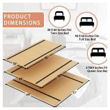 FACTORY SEALED - Imperius Foldable Box Spring, Bunkie Board, Bed Support Slats, Bed Boards for Under, Twin (60x30)