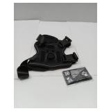 APPEARS NEW - Demigreat Service Dog Harness, Reflective Dog Vest Harness with 5 PCS Patches, Adjustable Soft Oxford Pet Harness, Inner Layer Mesh, Easy to Control for Dogs Medium