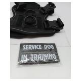 APPEARS NEW - Demigreat Service Dog Harness, Reflective Dog Vest Harness with 5 PCS Patches, Adjustable Soft Oxford Pet Harness, Inner Layer Mesh, Easy to Control for Dogs Medium