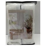 FACTORY SEALED - Pinch Pleated Linen Curtains 96 Inches Long for Living Room 2 Panel Set Cream Ivory Light Filtering Pinch Pleat Hooks Rings Back Tab Neutral Boho Farmhouse 96 Inch Curtain Drapes for 