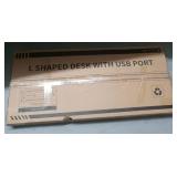 FACTORY SEALED - ODK 58 Inch Gaming Desk with USB Charging Ports and LED Lights, Reversible L Shaped Computer Desk with Storage Shelves & Monitor Stand, Corner Home Office Desk Table with Power Outlet