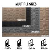 FACTORY SEALED - Door Mat Indoor Entrance, Sturdy Front Door Mat Outdoor, Absorbent Muddy Dirt Resist Welcome Door Mats, Non-Slip Backing Entry Mat Doormat for Entryway, Fade and Stain Resistant, 60x3