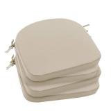 FACTORY SEALED - Outdoor Chair Cushions Set of 4: Waterproof & Fade Resistant Patio Furniture Cushions - 17 x 16 x 2 Inch Non Slip Round Corner Seat Cushion Pads with Removable Cover for Garden Yard L