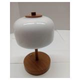 APPEARS NEW - ZR98US Portable Touch Cordless LED Desk Lamp, Rechargeable Battery Powered, 3-Way Dimmable, Bedroom, Bedside, Suitable for Living Room, Dormitory, Office,(wood)