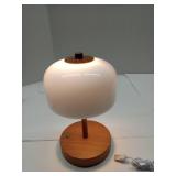 APPEARS NEW - ZR98US Portable Touch Cordless LED Desk Lamp, Rechargeable Battery Powered, 3-Way Dimmable, Bedroom, Bedside, Suitable for Living Room, Dormitory, Office,(wood)