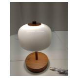 APPEARS NEW - ZR98US Portable Touch Cordless LED Desk Lamp, Rechargeable Battery Powered, 3-Way Dimmable, Bedroom, Bedside, Suitable for Living Room, Dormitory, Office,(wood)