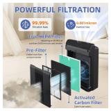 FACTORY SEALED - 3 Pack 116130 HEPA Toxin Absorber Replacement Filter H for Winix 5500-2 Am80 Plasmawave Air Purifier True HEPA Filter,Green