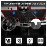 APPEARS NEW - ZOIBV Windshield Sun Shade for Chevrolet Chevy Colorado 2015-2022 - 5-Layer Bubble Foldable Front Window Shade Sun Visor Accessories - Blocks Heat & UV Raysââ