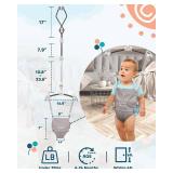 FACTORY SEALED - Infant Master Baby Doorway Jumpers, Sturdy Johnny Jumper w/Adjustable 10.8-23.6" inches Strap, Soft Baby Johnny Bouncer w/Seat Bag, Ideal Gift for Infant, Portable and Easy to Use, Gr